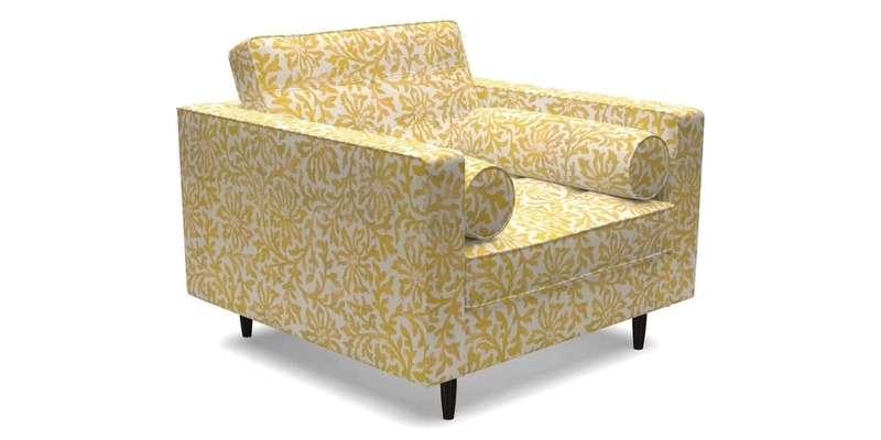 Marylebone Chair in Clever Tough And Eco Velvet Indigo