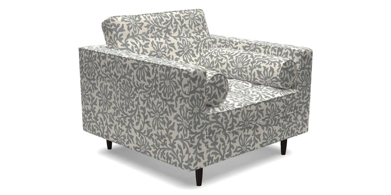 Marylebone Chair in Clever Tough And Eco Velvet Indigo