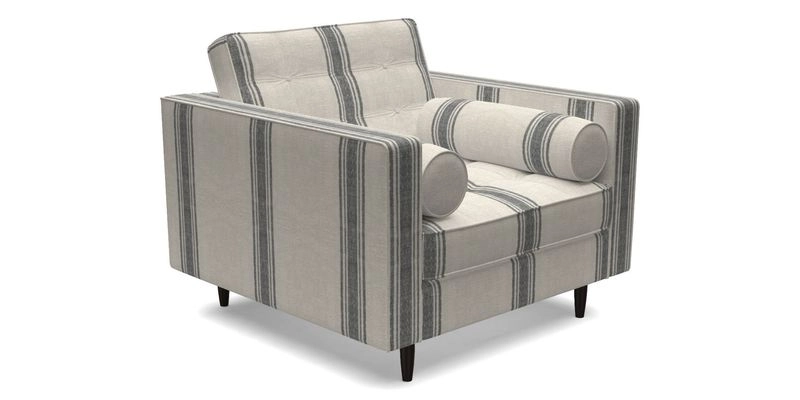 Marylebone Chair in Clever Tough And Eco Velvet Indigo