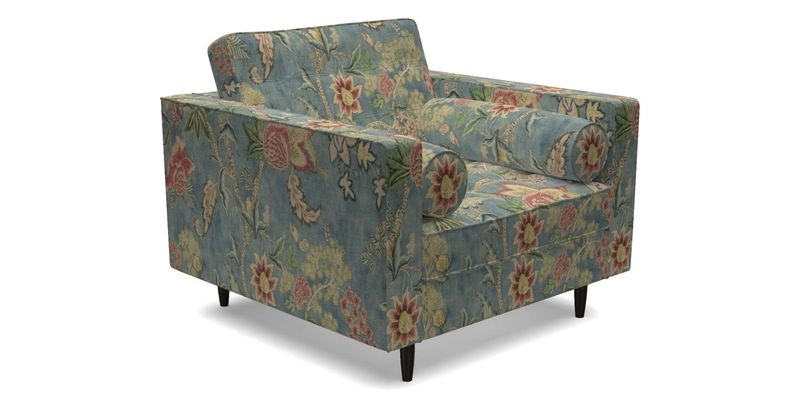 Marylebone Chair in Clever Tough And Eco Velvet Indigo