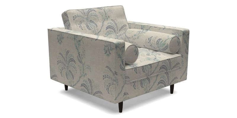 Marylebone Chair in Clever Tough And Eco Velvet Indigo
