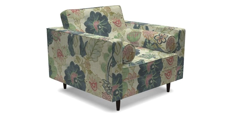 Marylebone Chair in Clever Tough And Eco Velvet Indigo