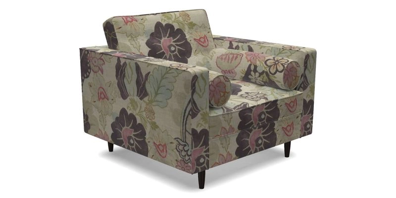 Marylebone Chair in Clever Tough And Eco Velvet Indigo