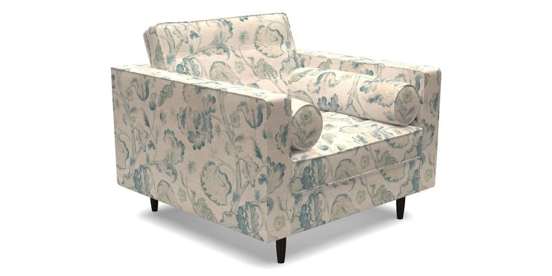 Marylebone Chair in Clever Tough And Eco Velvet Indigo