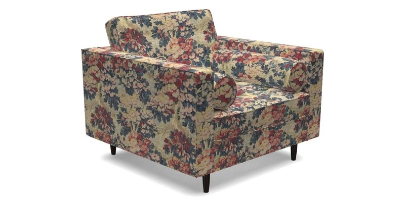 Marylebone Chair in Clever Tough And Eco Velvet Indigo