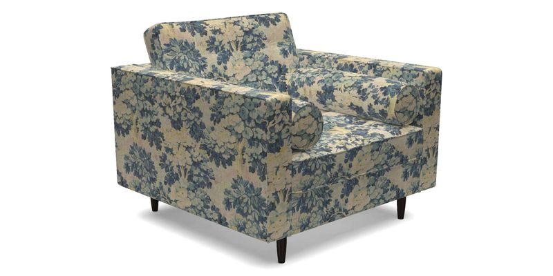 Marylebone Chair in Clever Tough And Eco Velvet Indigo