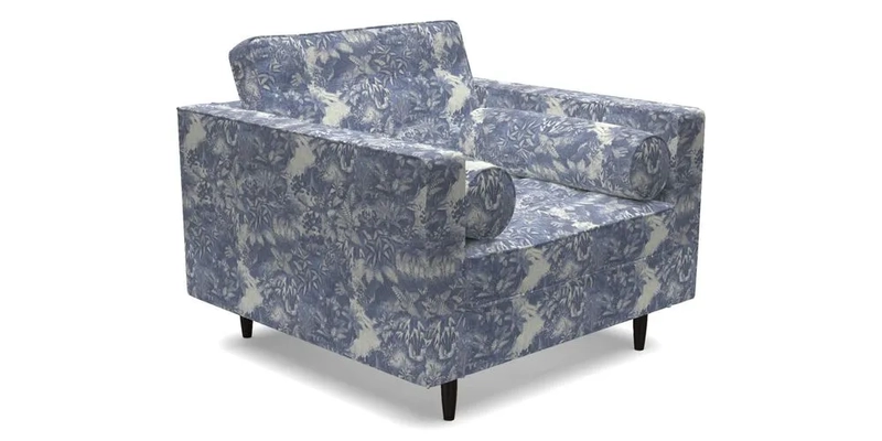 Marylebone Chair in Clever Tough And Eco Velvet Indigo