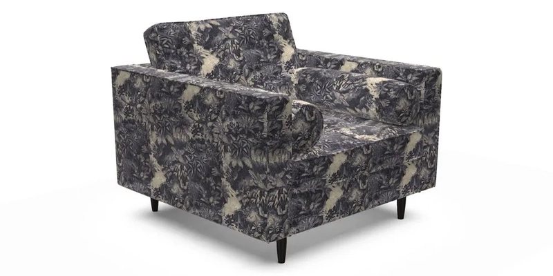 Marylebone Chair in Clever Tough And Eco Velvet Indigo