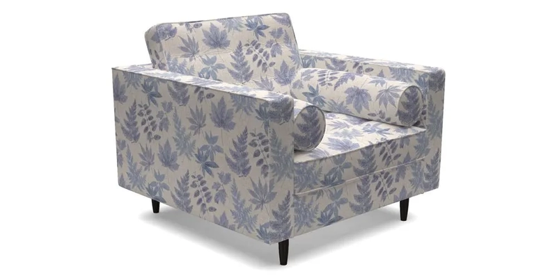 Marylebone Chair in Clever Tough And Eco Velvet Indigo