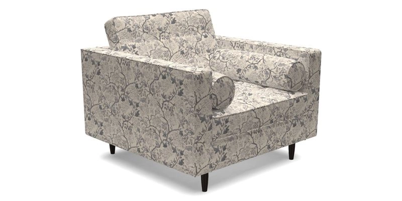 Marylebone Chair in Clever Tough And Eco Velvet Indigo