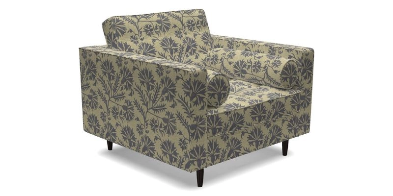 Marylebone Chair in Clever Tough And Eco Velvet Indigo