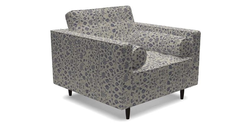 Marylebone Chair in Clever Tough And Eco Velvet Indigo