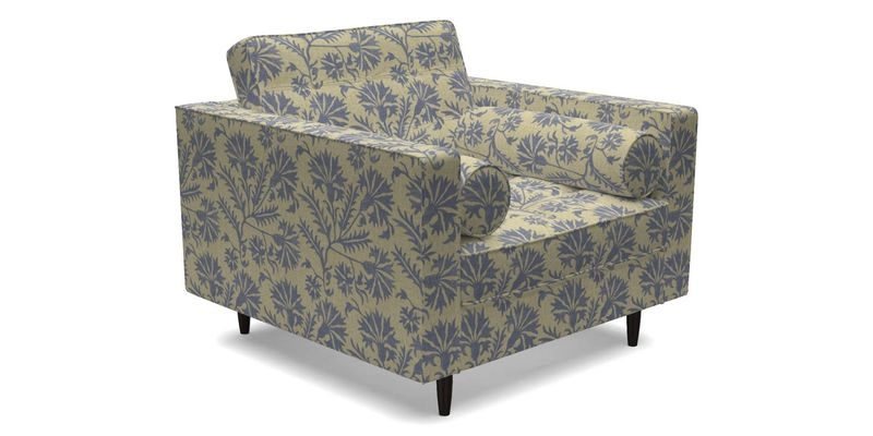 Marylebone Chair in Clever Tough And Eco Velvet Indigo