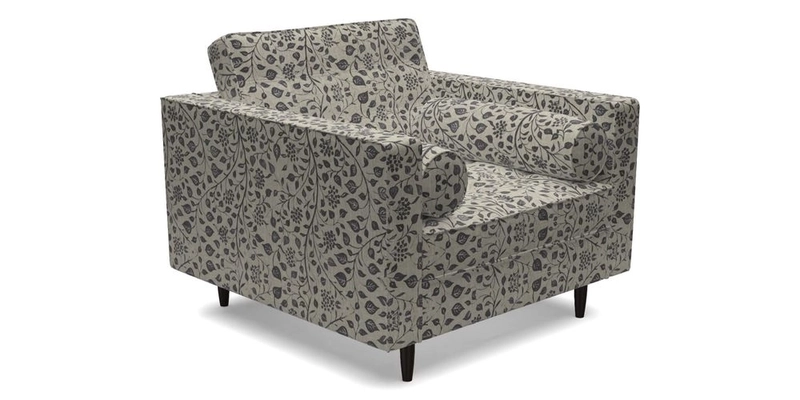 Marylebone Chair in Clever Tough And Eco Velvet Indigo