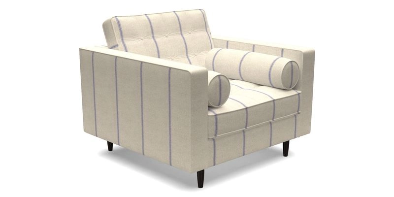 Marylebone Chair in Clever Tough And Eco Velvet Indigo