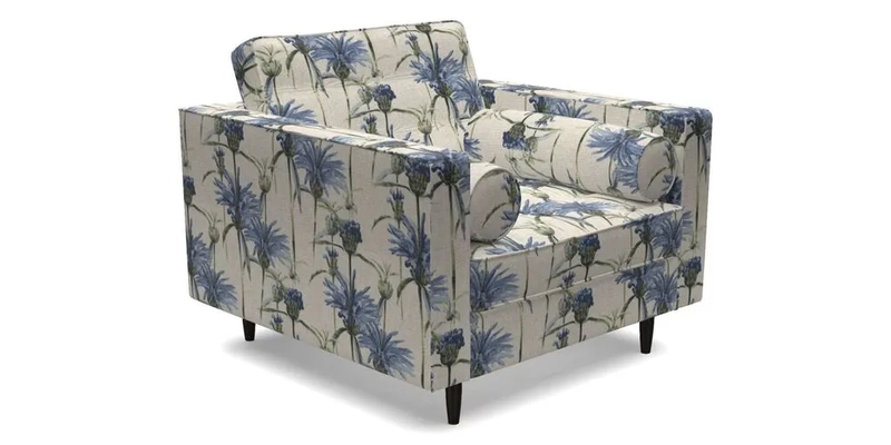 Marylebone Chair in Clever Tough And Eco Velvet Indigo