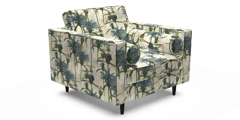 Marylebone Chair in Clever Tough And Eco Velvet Indigo