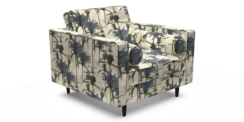 Marylebone Chair in Clever Tough And Eco Velvet Indigo