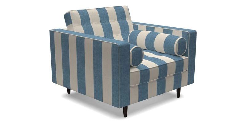 Marylebone Chair in Clever Tough And Eco Velvet Indigo