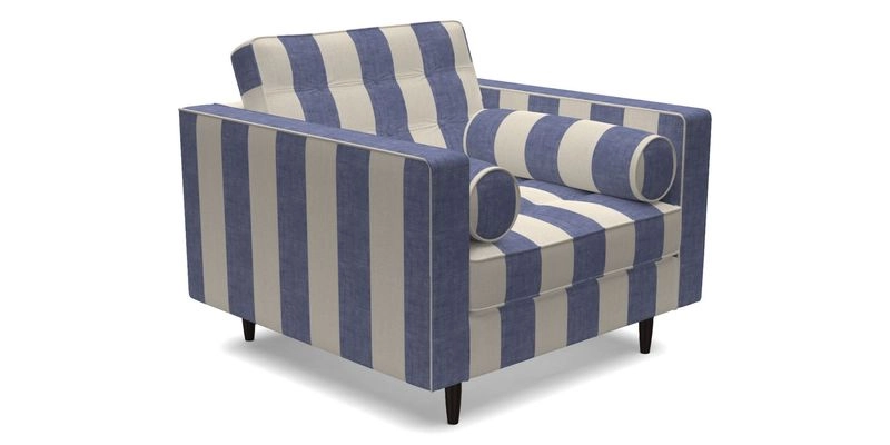 Marylebone Chair in Clever Tough And Eco Velvet Indigo