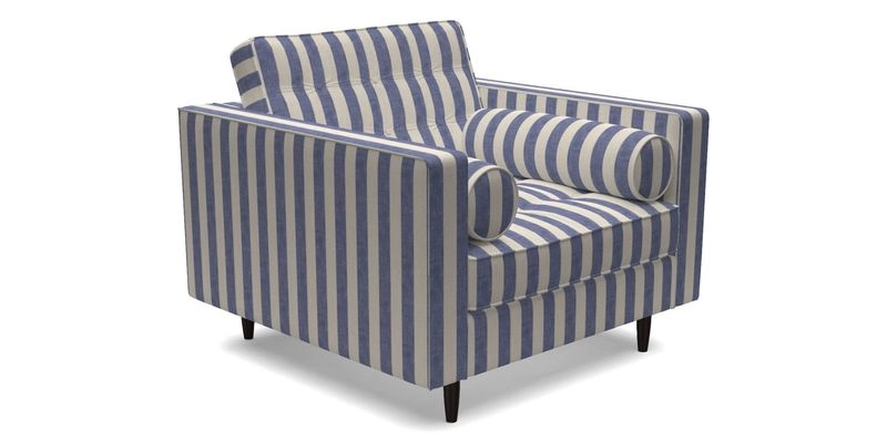 Marylebone Chair in Clever Tough And Eco Velvet Indigo