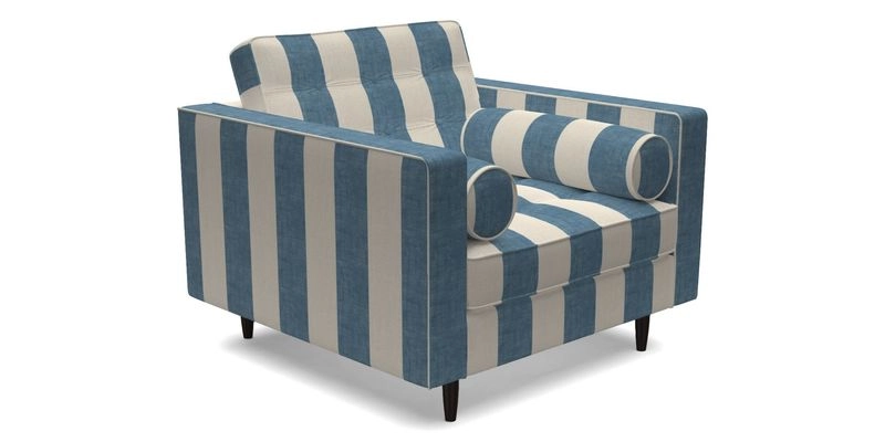 Marylebone Chair in Clever Tough And Eco Velvet Indigo