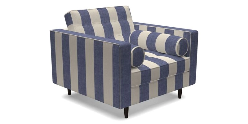 Marylebone Chair in Clever Tough And Eco Velvet Indigo