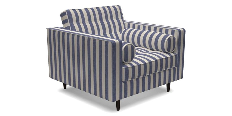 Marylebone Chair in Clever Tough And Eco Velvet Indigo