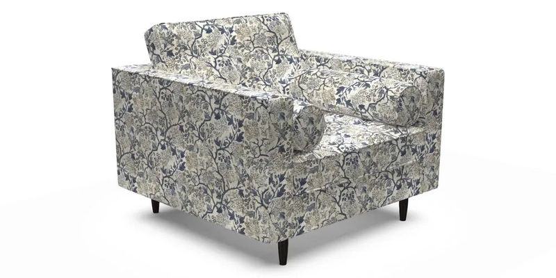 Marylebone Chair in Clever Tough And Eco Velvet Indigo