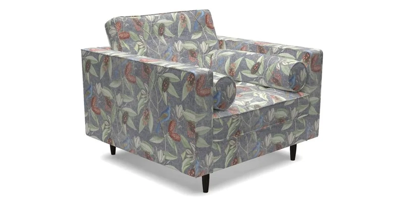 Marylebone Chair in Clever Tough And Eco Velvet Indigo