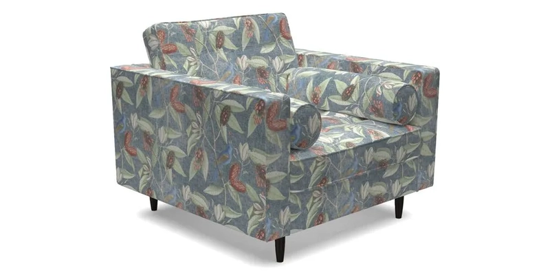 Marylebone Chair in Clever Tough And Eco Velvet Indigo