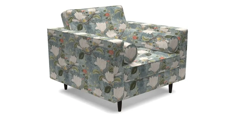 Marylebone Chair in Clever Tough And Eco Velvet Indigo