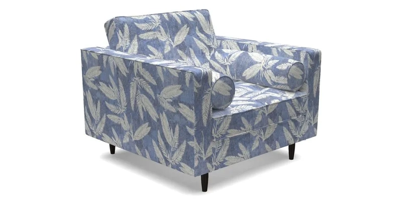 Marylebone Chair in Clever Tough And Eco Velvet Indigo