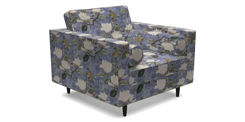 Marylebone Chair in Clever Tough And Eco Velvet Indigo