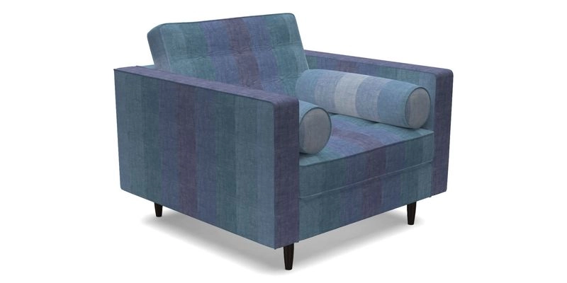 Marylebone Chair in Clever Tough And Eco Velvet Indigo