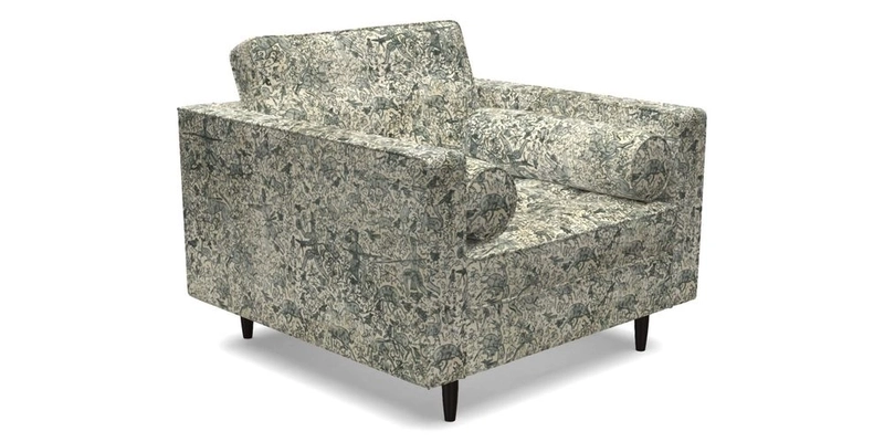 Marylebone Chair in Clever Tough And Eco Velvet Indigo