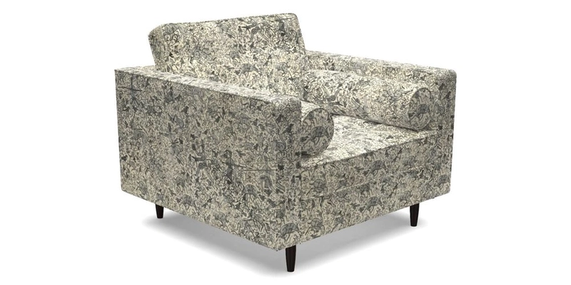 Marylebone Chair in Clever Tough And Eco Velvet Indigo