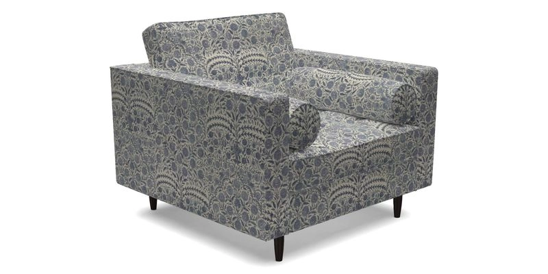 Marylebone Chair in Clever Tough And Eco Velvet Indigo