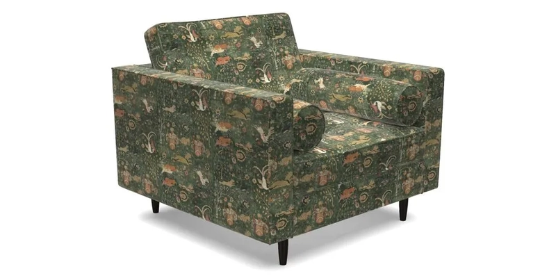 Marylebone Chair in Clever Tough And Eco Velvet Indigo