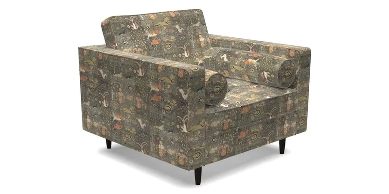 Marylebone Chair in Clever Tough And Eco Velvet Indigo