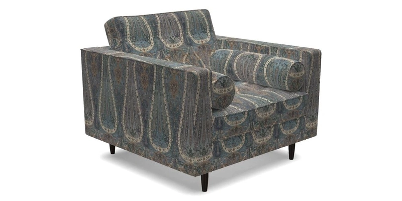 Marylebone Chair in Clever Tough And Eco Velvet Indigo