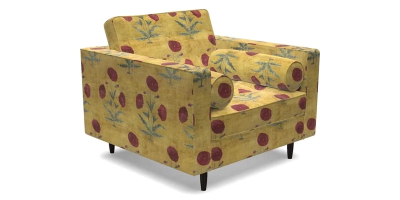 Marylebone Chair in Clever Tough And Eco Velvet Indigo