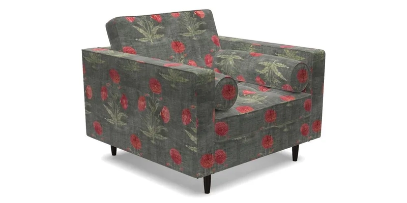 Marylebone Chair in Clever Tough And Eco Velvet Indigo