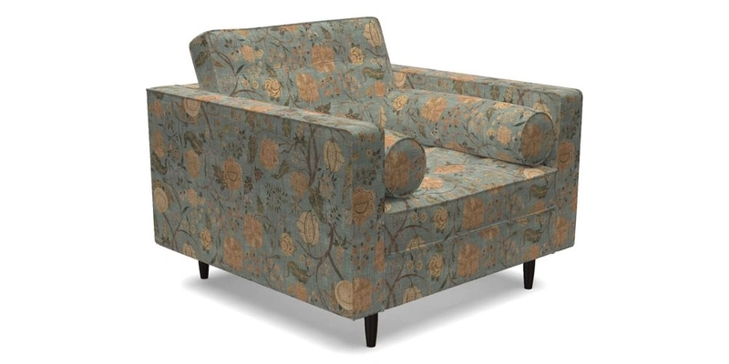 Marylebone Chair in Clever Tough And Eco Velvet Indigo