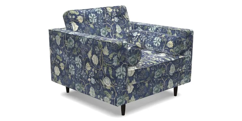 Marylebone Chair in Clever Tough And Eco Velvet Indigo