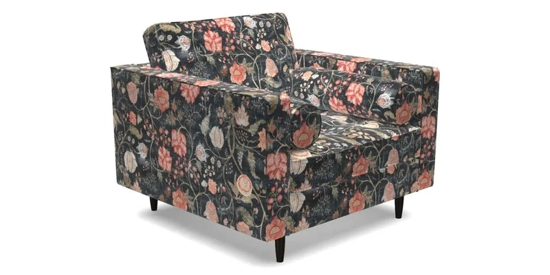 Marylebone Chair in Clever Tough And Eco Velvet Indigo