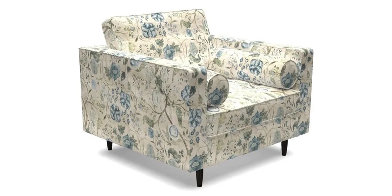 Marylebone Chair in Clever Tough And Eco Velvet Indigo