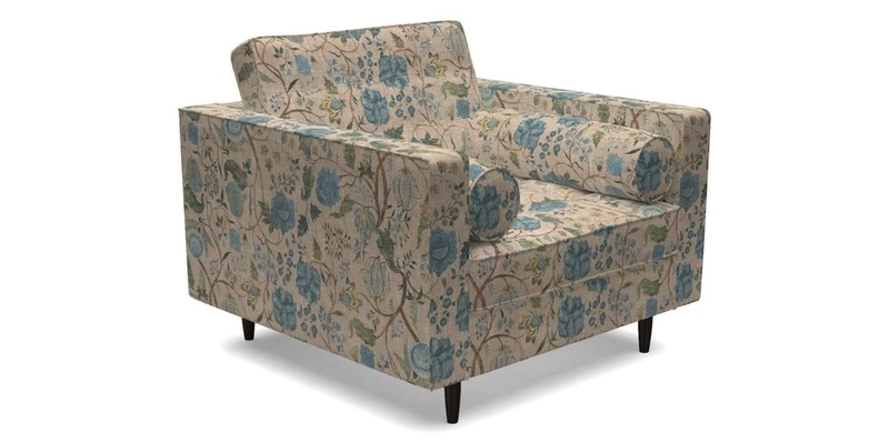 Marylebone Chair in Clever Tough And Eco Velvet Indigo