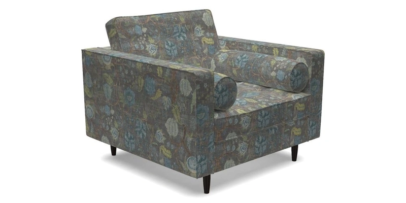 Marylebone Chair in Clever Tough And Eco Velvet Indigo
