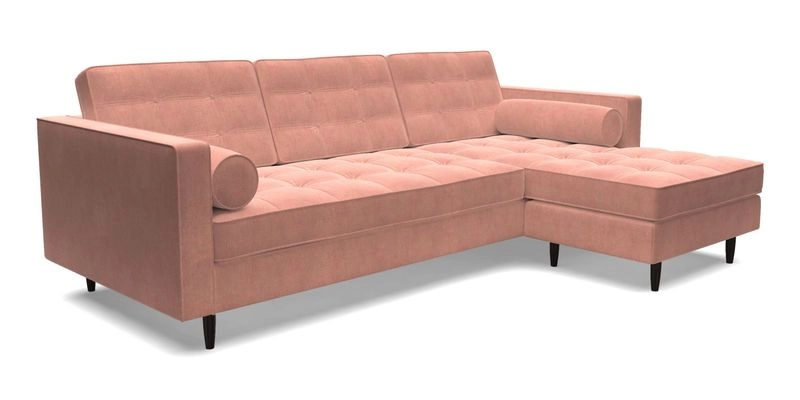 Marylebone LHF Corner Unit in Clever Tough And Eco Velvet Chrome Marylebone LHF Corner Unit in Clever Tough And Eco Velvet Chrome